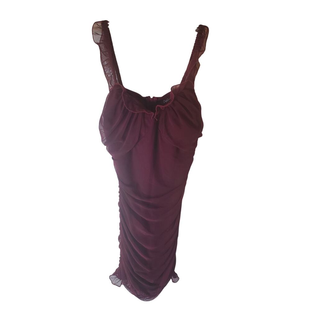 Crystal Sky Burgundy Bodycon Dress, NWT, Medium